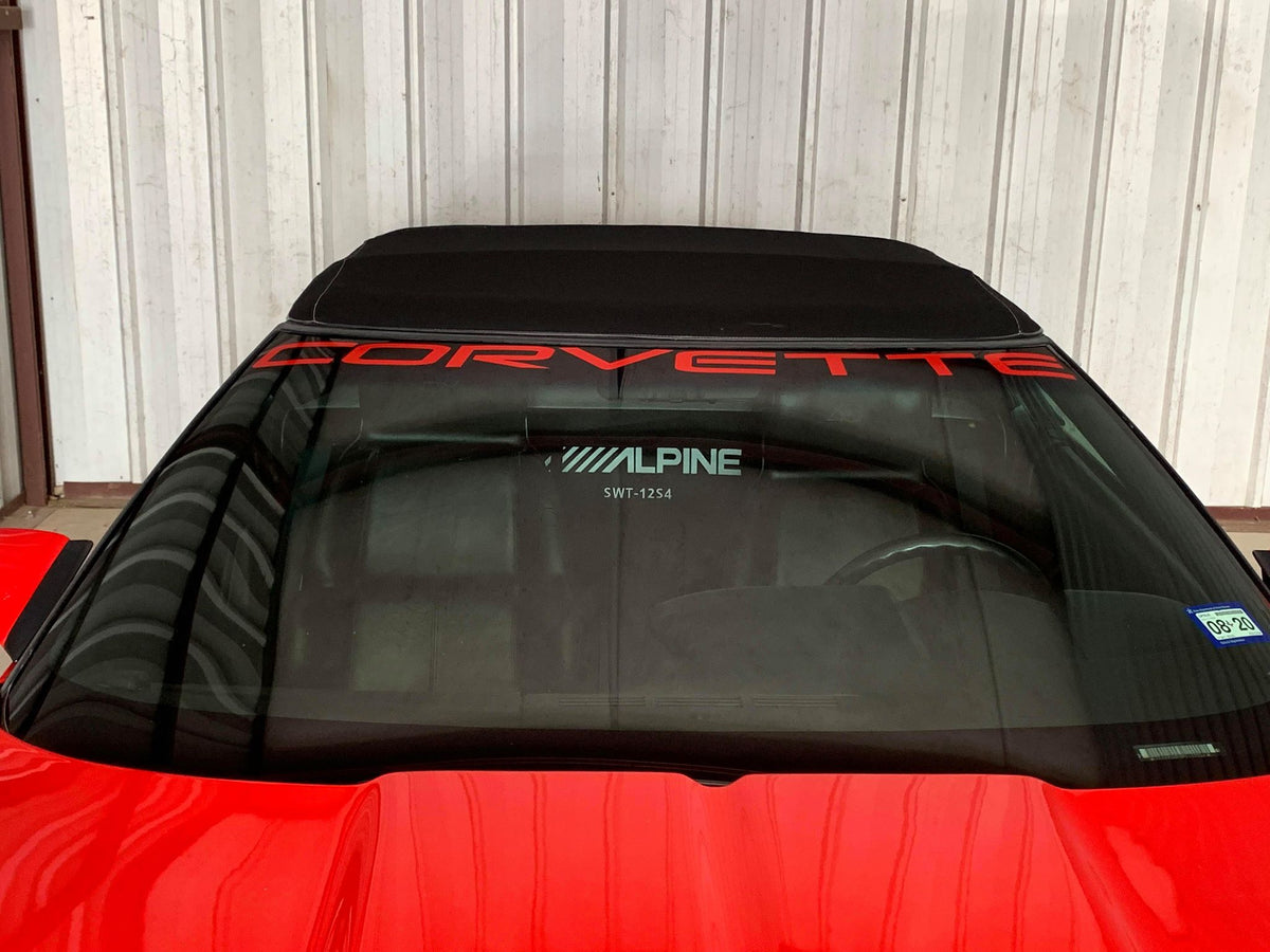 CORVETTE WINDSHIELD DECAL 84-96 CHOOSE COLOR