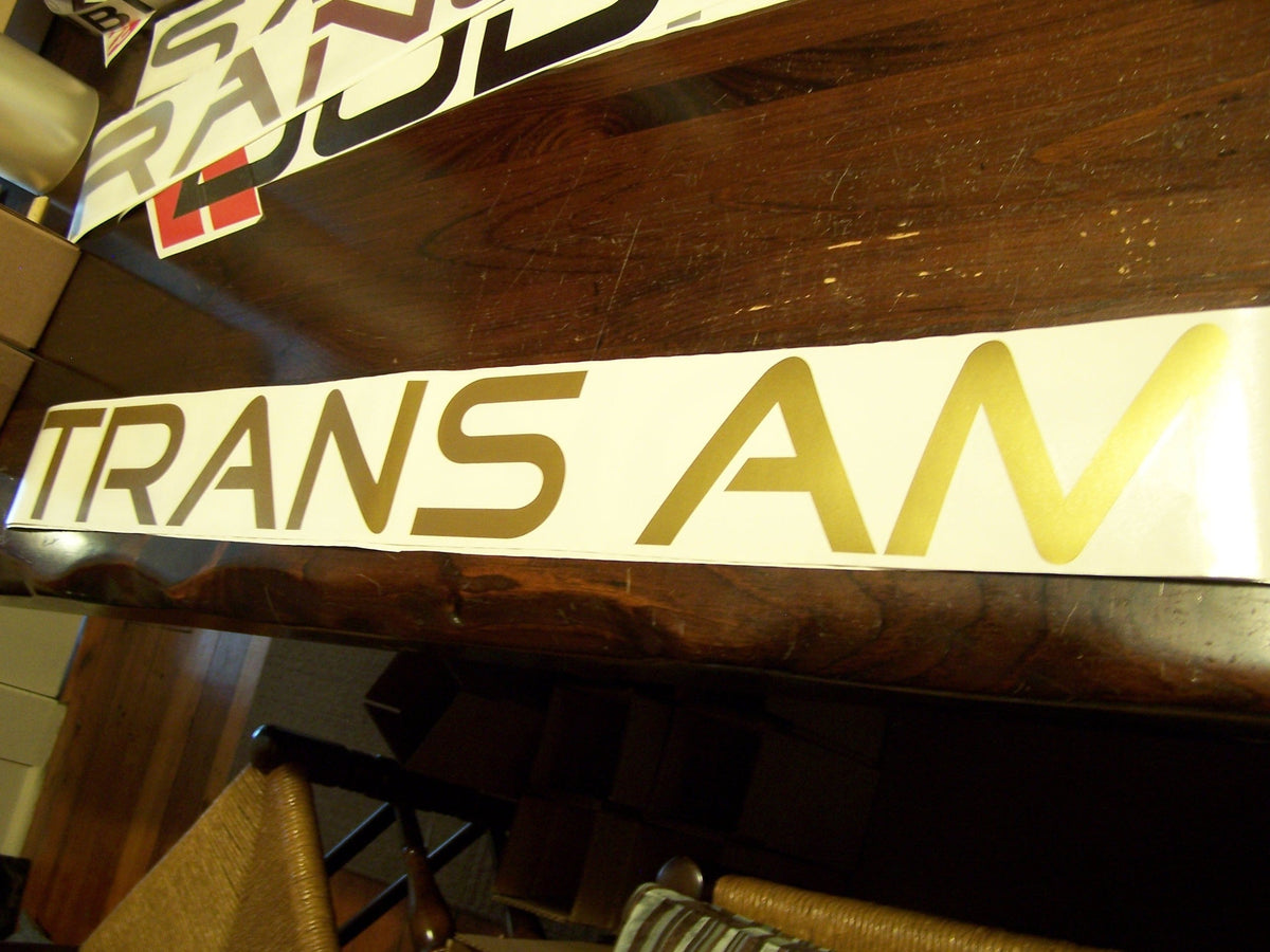 PONTIAC TRANS AM WINDSHIELD / WINDOW VINYL STICKER DECAL BANNER