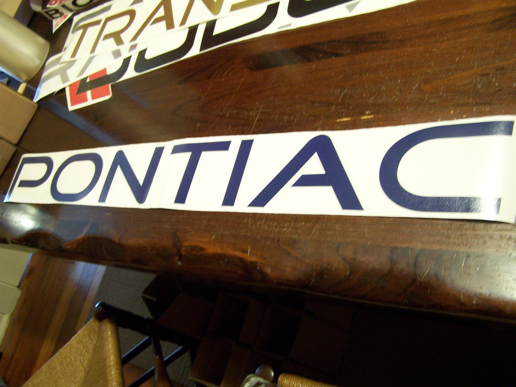 PONTIAC WINDSHIELD VINYL DECAL BANNER WINDOW CHOOSE COLOR & SIZE