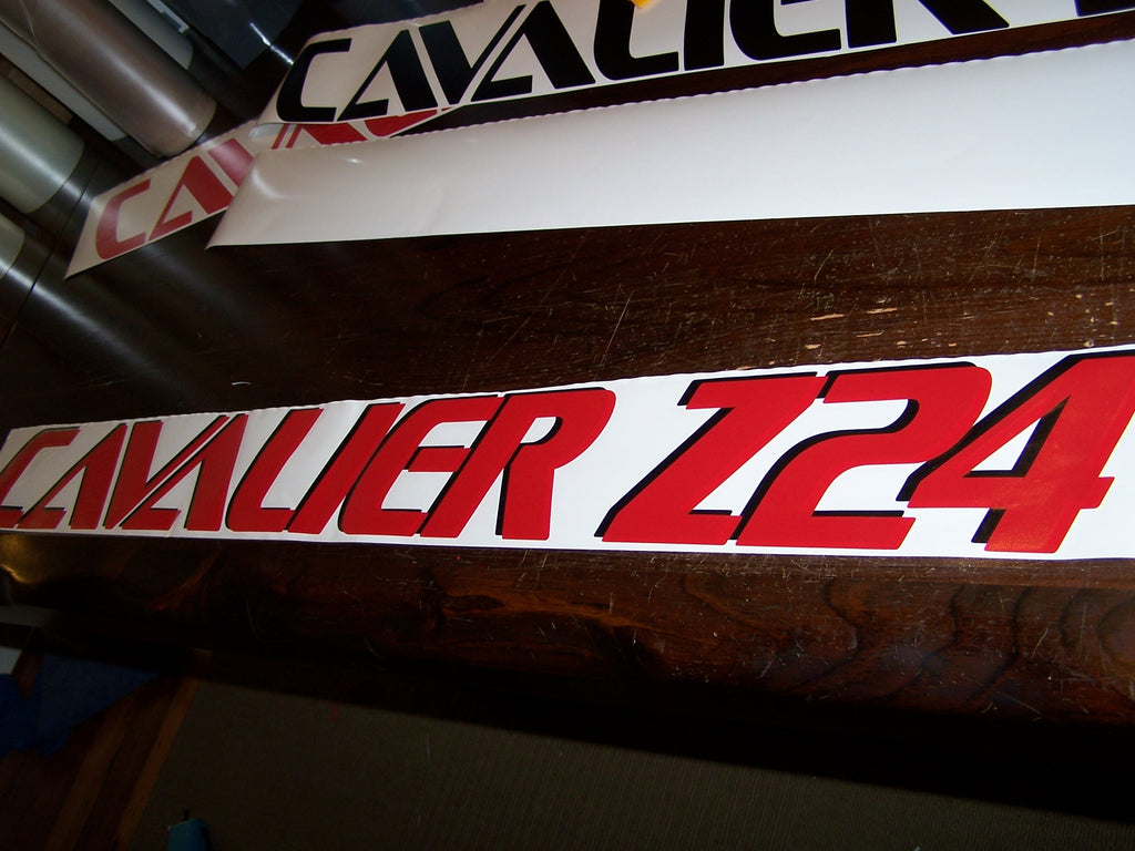 CAVALIER Z24 WINDSHIELD / WINDOW DECAL BANNER VINYL STICKER CHOOSE COLOR