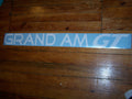 GRAND AM GT WINDSHIELD DECAL BANNER STICKER CHOOSE COLOR & SIZE