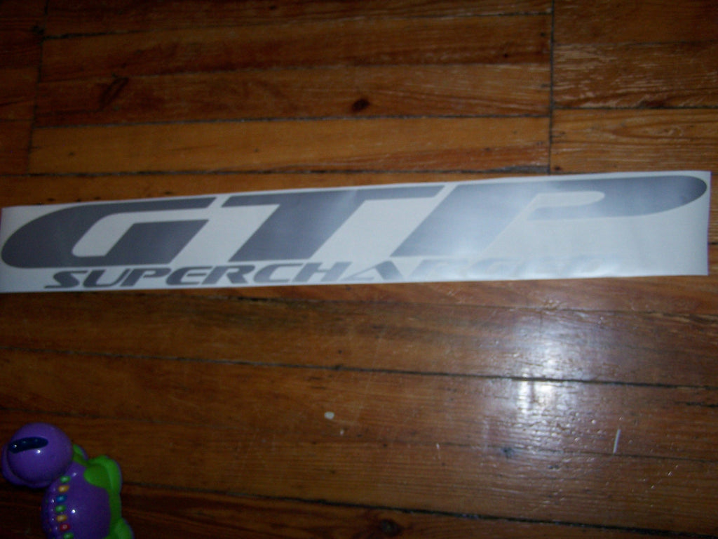 GRAND PRIX GTP SUPERCHARGED WINDSHIELD / WINDOW VINYL STICKER DECAL BANNER