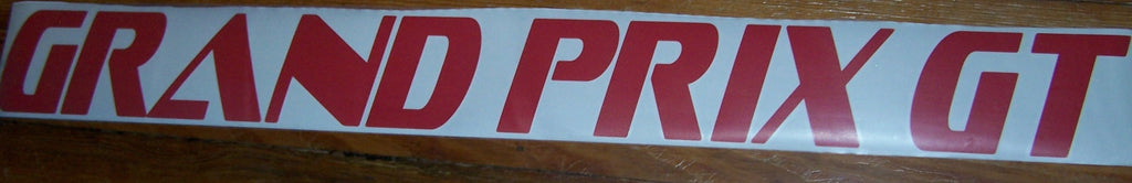 GRAND PRIX GT WINDSHIELD / WINDOW VINYL STICKER DECAL BANNER