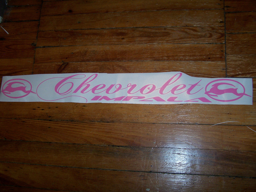 IMPALA WINDSHIELD WINDOW DECAL STICKER BANNER CHOOSE COLOR