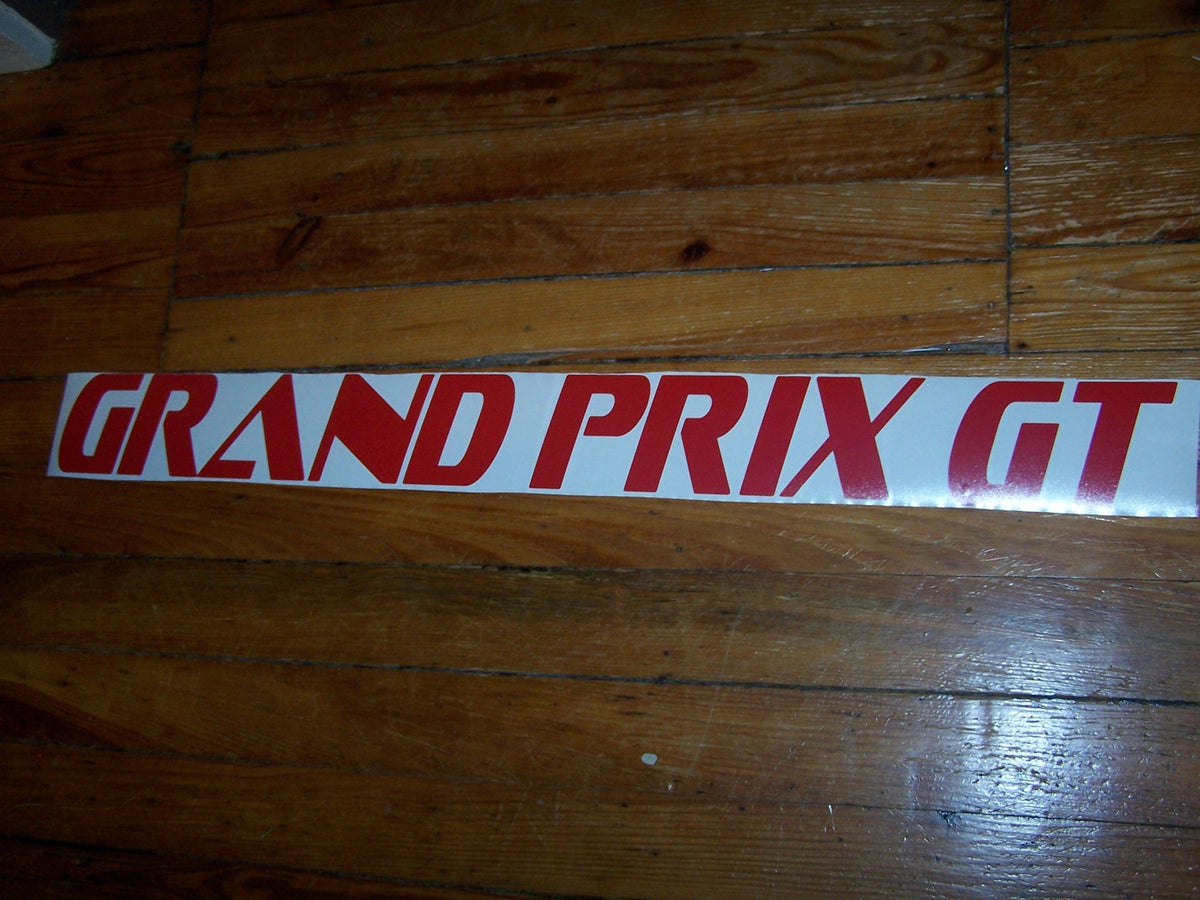 GRAND PRIX GT WINDSHIELD / WINDOW VINYL STICKER DECAL BANNER