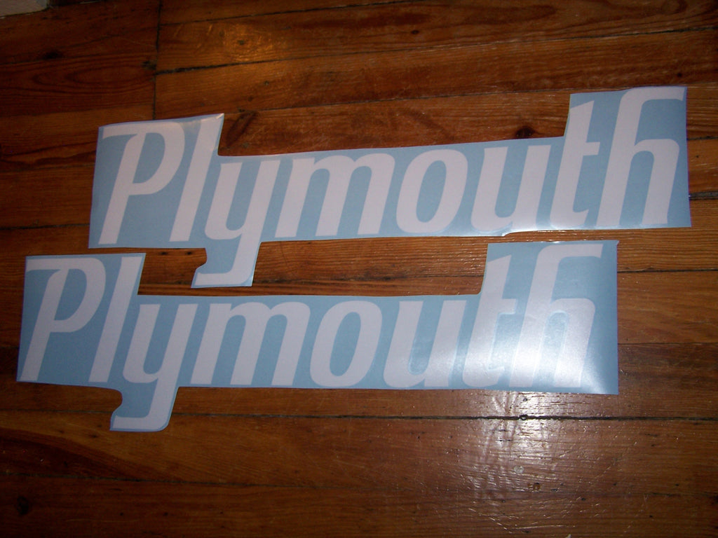 PLYMOUTH QUARTER PANEL DECALS SUPERBIRD SET