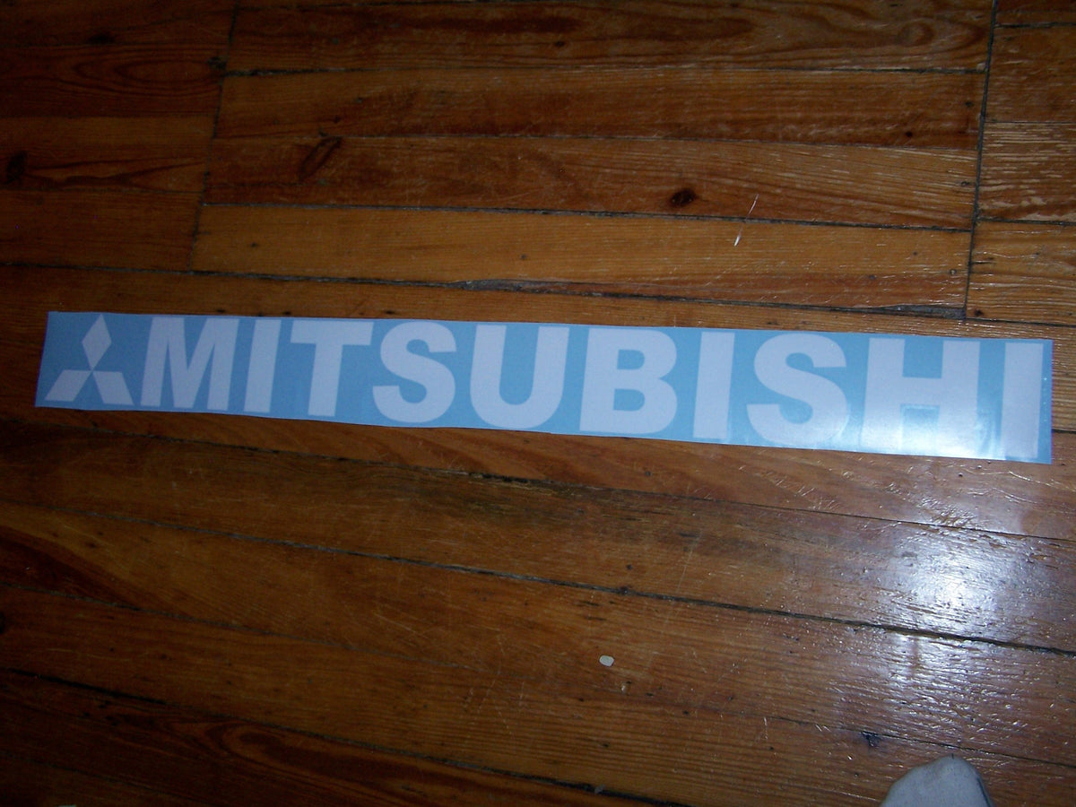 MITSUBISHI WINDSHIELD VINYL DECAL STICKER BANNER CHOOSE SIZE & COLOR
