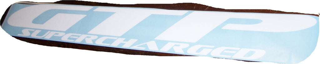 GRAND PRIX GTP SUPERCHARGED WINDSHIELD / WINDOW VINYL STICKER DECAL BANNER