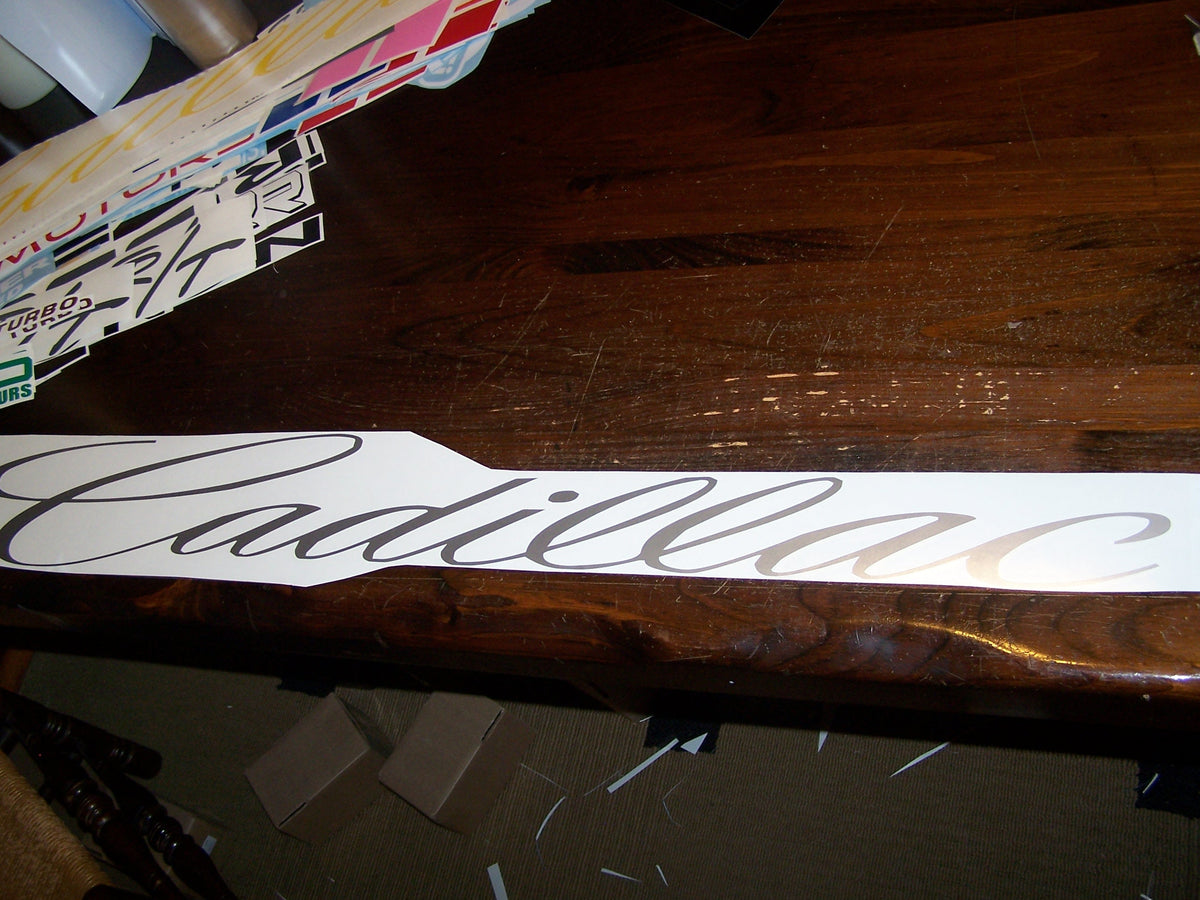 CADILLAC WINDSHIELD / WINDOW OR MULTI PURPOSE DECAL BANNER VINYL STICKER
