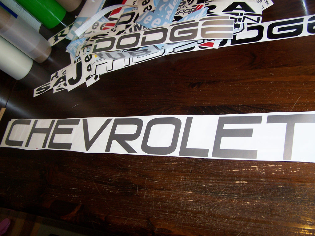 CHEVROLET WINDSHIELD / WINDOW STICKER DECAL CHOOSE SIZE & COLOR