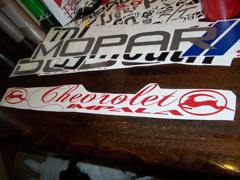 IMPALA WINDSHIELD WINDOW DECAL STICKER BANNER CHOOSE COLOR