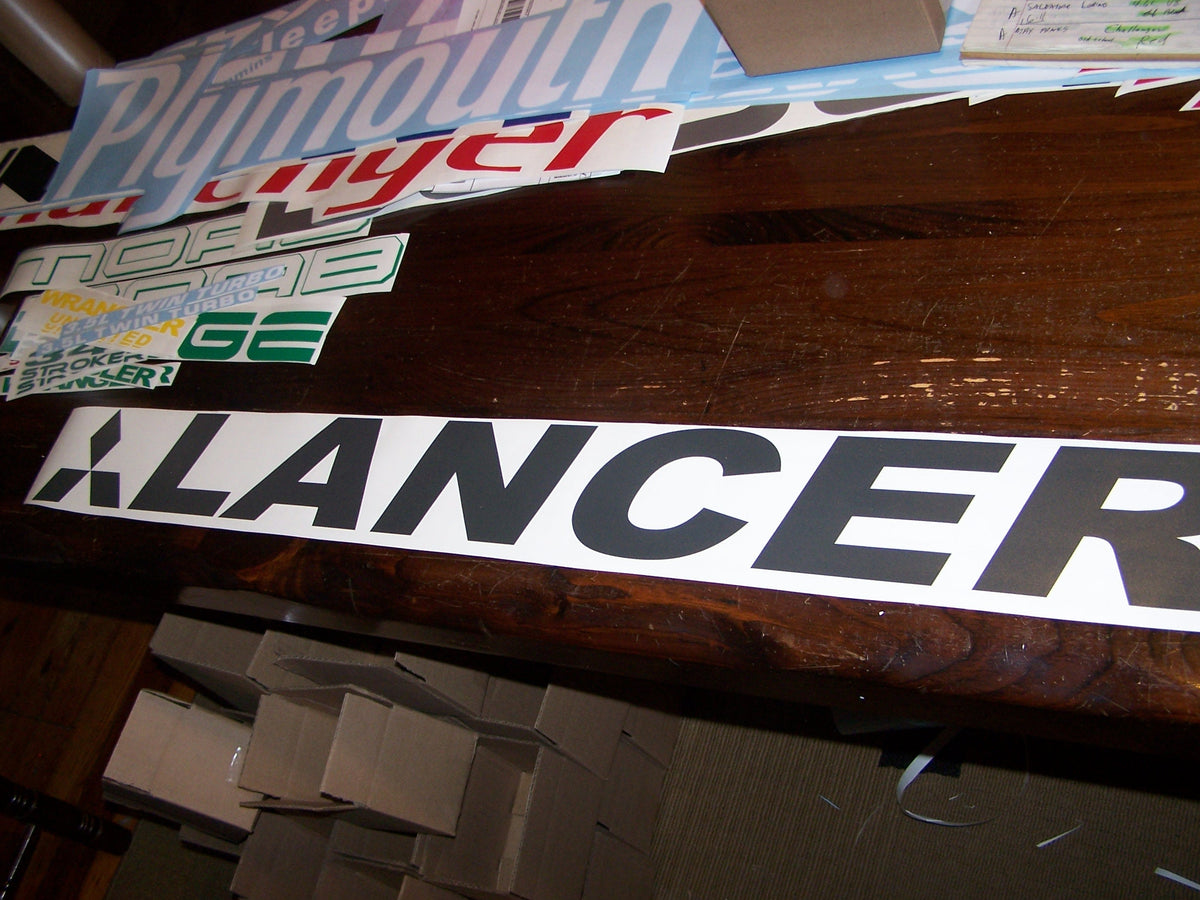 LANCER WINDSHIELD DECAL BANNER VINYL STICKER