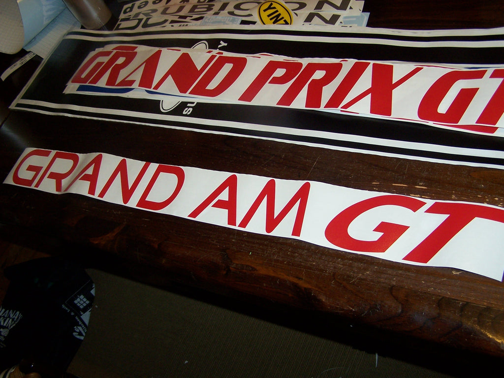 GRAND AM GT WINDSHIELD DECAL BANNER STICKER CHOOSE COLOR & SIZE