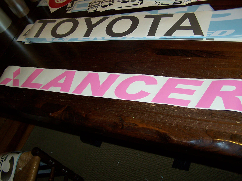 LANCER WINDSHIELD DECAL BANNER VINYL STICKER