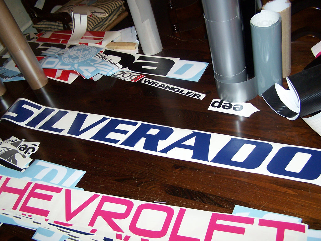 SILVERADO WINDSHIELD / WINDOW DECAL BANNER VINYL STICKER