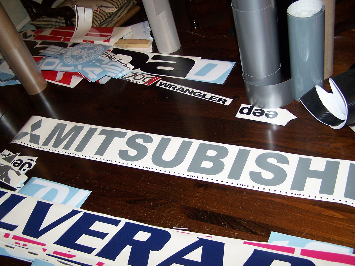 MITSUBISHI WINDSHIELD VINYL DECAL STICKER BANNER CHOOSE SIZE & COLOR