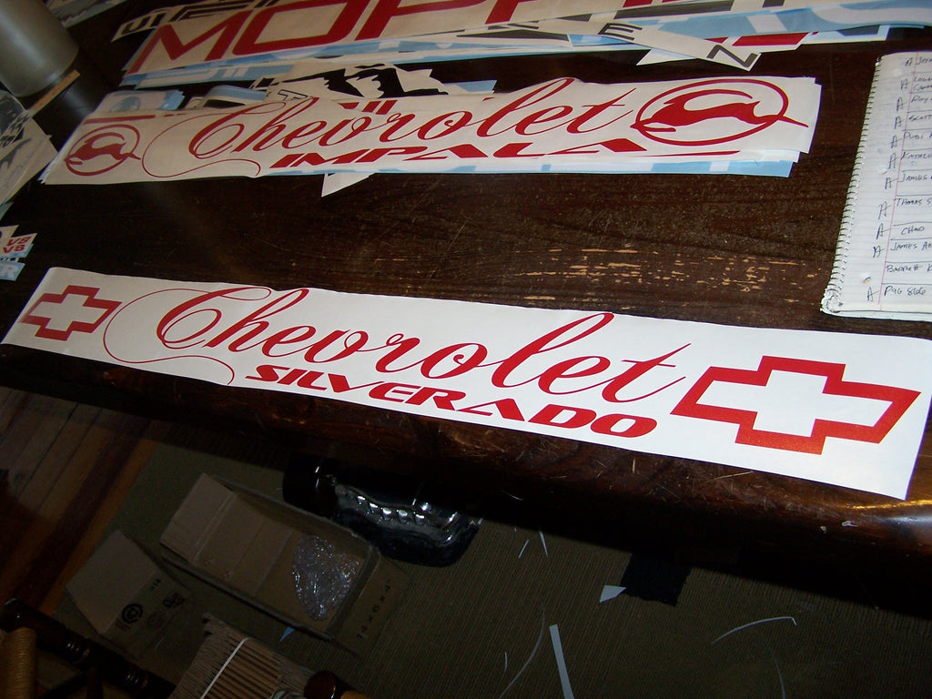 SILVERADO WINDSHIELD DECAL BANNER VINYL STICKER