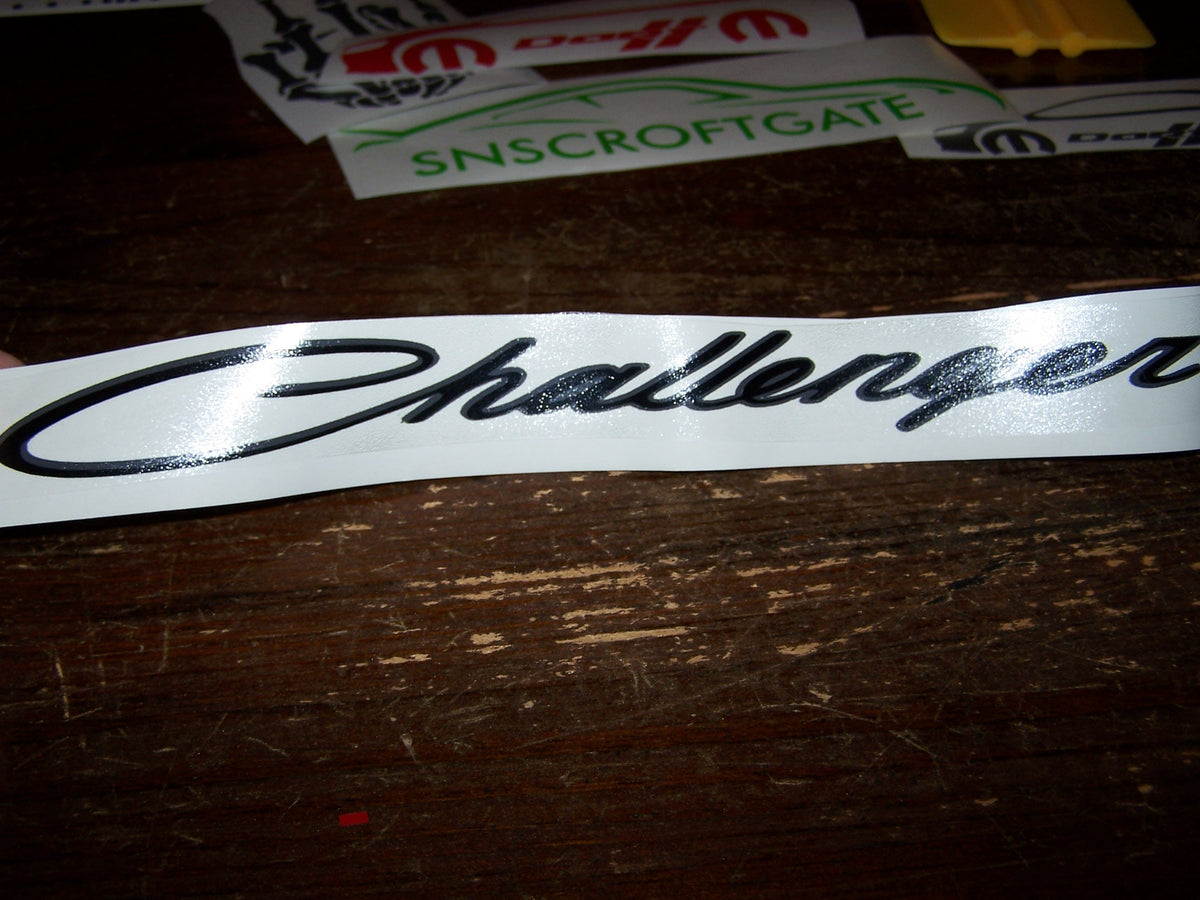 CHALLENGER WINDSHIELD DECAL BANNER CHOOSE SIZE & COLOR/COLORS