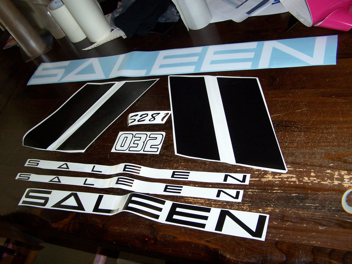 SALEEN MUSTANG VINYL DECAL KIT COMPLETE