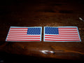 AMERICAN FLAG VINYL DECAL STICKER SET OF 2