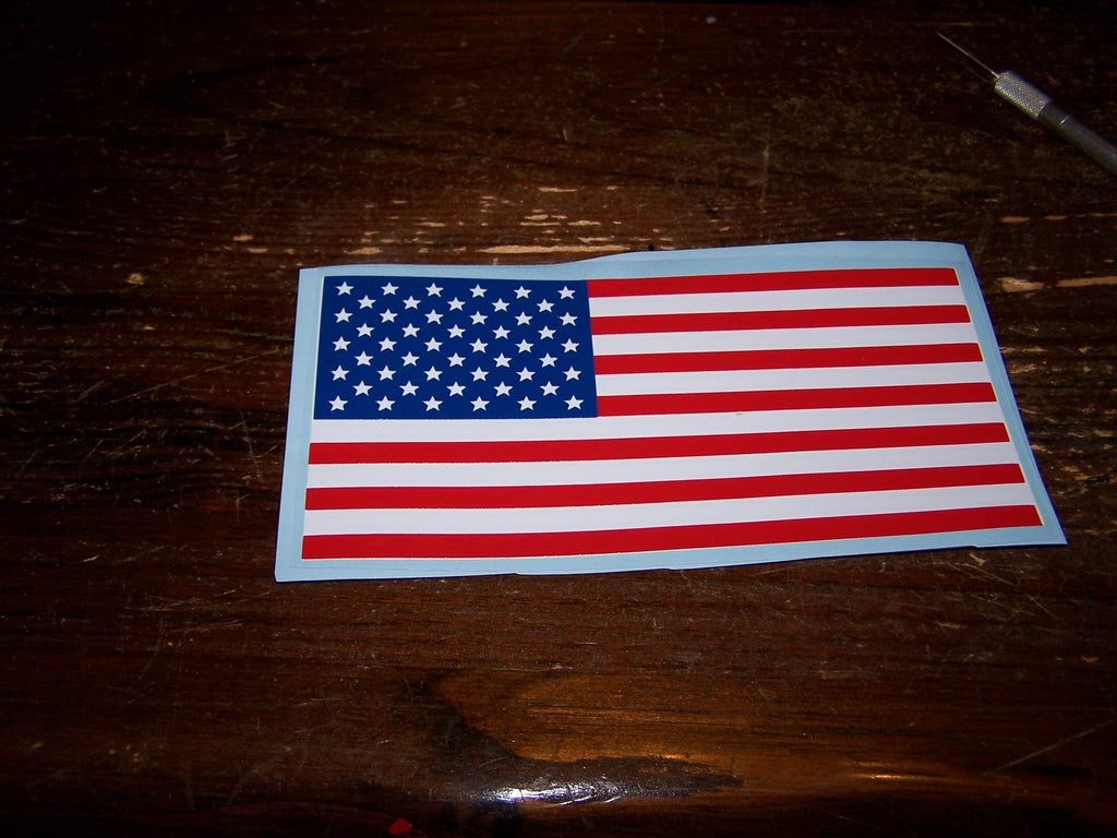 AMERICAN FLAG VINYL DECAL STICKER