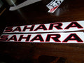 JEEP WRANGLER SAHARA HOOD VINYL DECAL SET CHOOSE 2 COLORS
