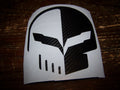 CORVETTE C7 RACING "JAKE" SKULL VINYL DECAL STICKER