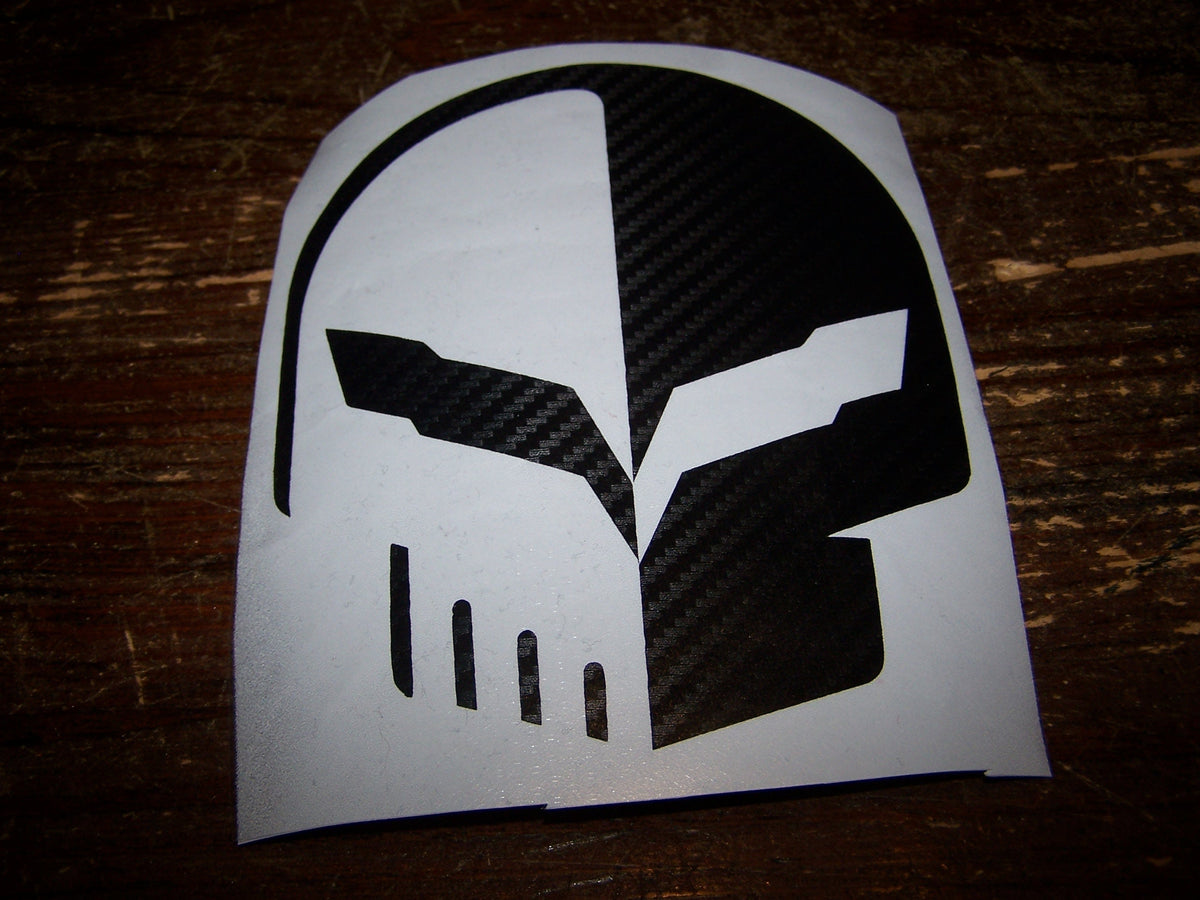 CORVETTE C7 RACING "JAKE" SKULL VINYL DECAL STICKER
