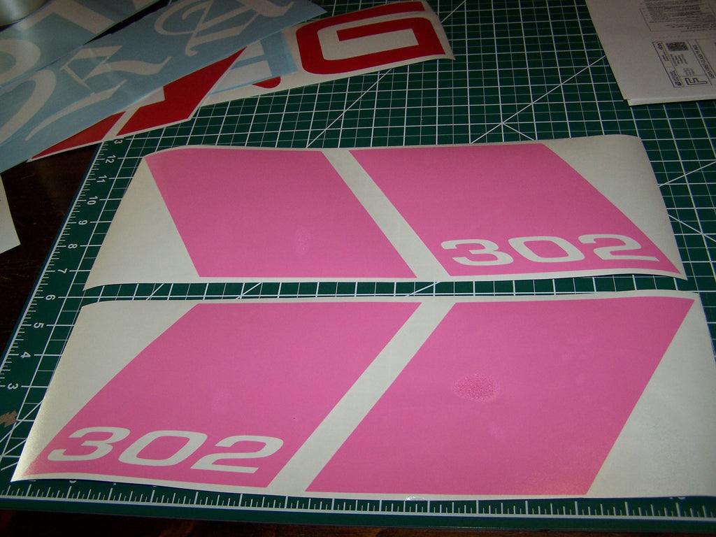 SALEEN MUSTANG FENDER VINYL SLASHES HASH MARKS