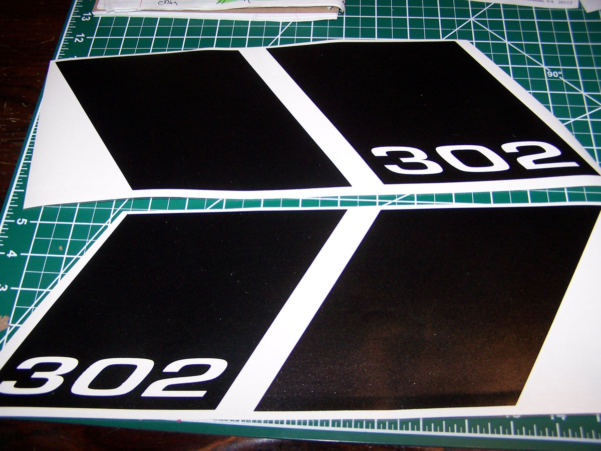 SALEEN MUSTANG FENDER VINYL SLASHES HASH MARKS