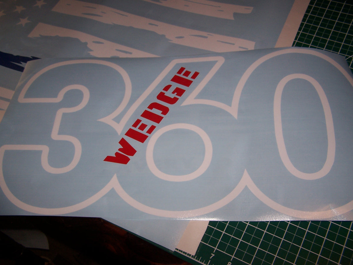 MOPAR 360 340 383 440 WEDGE HOOD DECAL STICKER