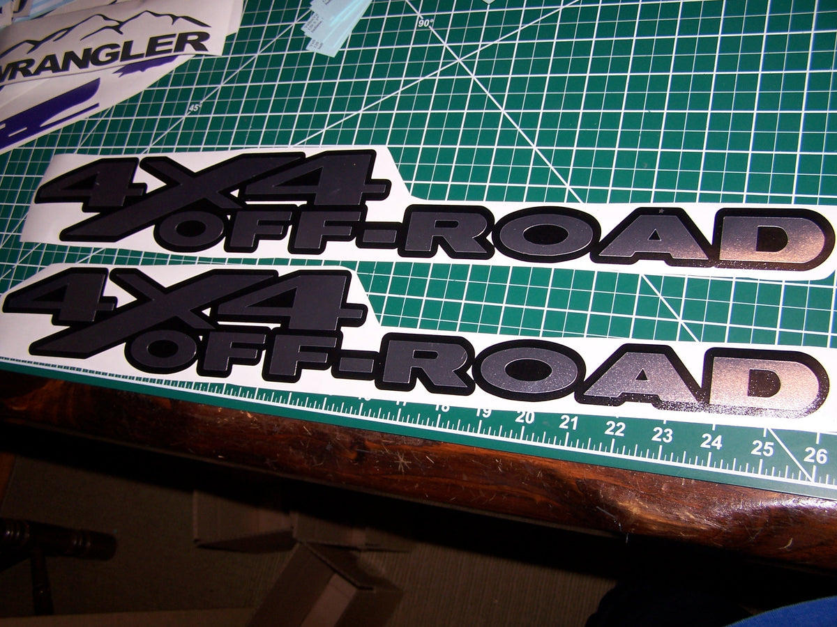 DODGE RAM 4X4 OFF ROAD VINYL BEDSIDE DECAL CHOOSE COLORS