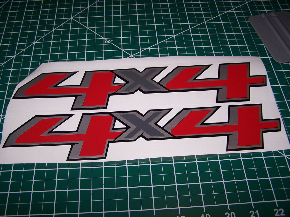 4X4 DECAL CUSTOM CHEVROLET SILVERADO GMC SIERRA COLORADO CANYON