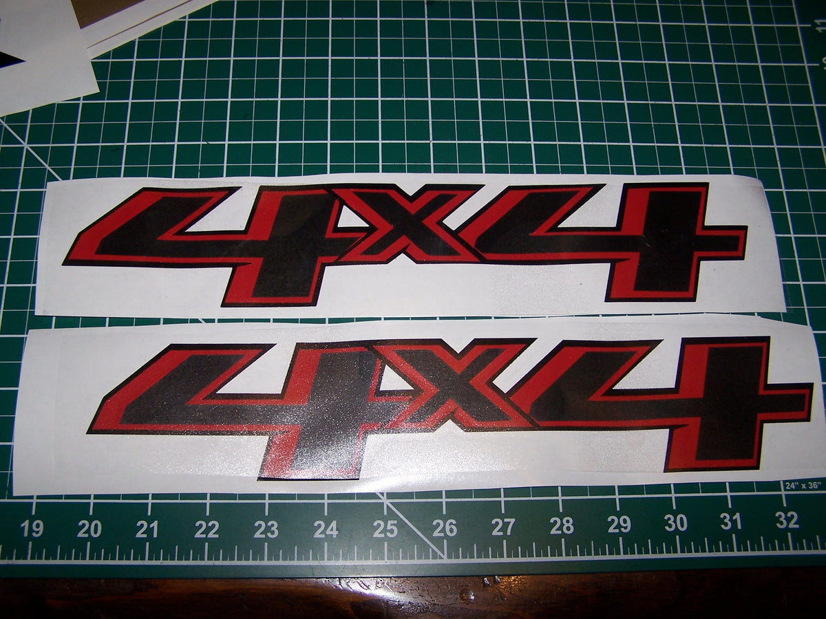 4X4 DECAL CUSTOM CHEVROLET SILVERADO GMC SIERRA COLORADO CANYON