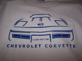 CORVETTE C4  SILHOUETTE T-SHIRT 84-90