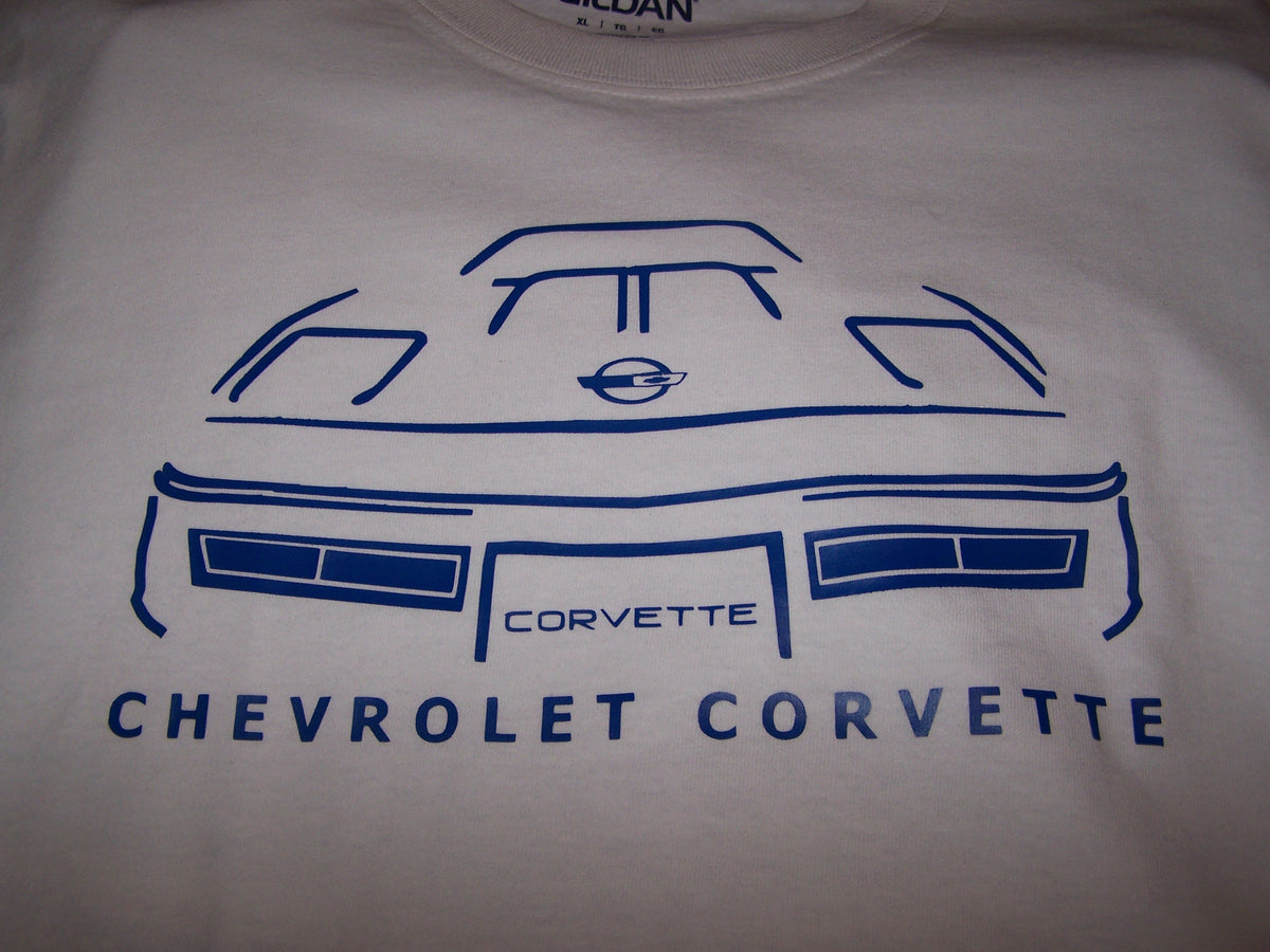 CORVETTE C4  SILHOUETTE T-SHIRT 84-90