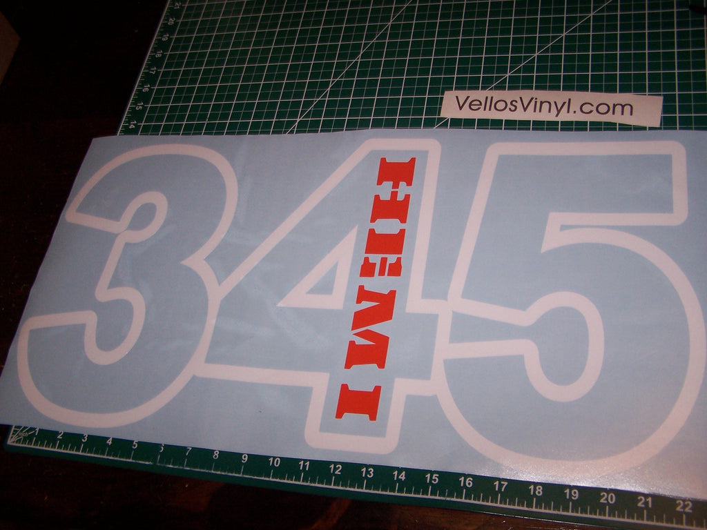 MOPAR 360 340 383 440 WEDGE HOOD DECAL STICKER