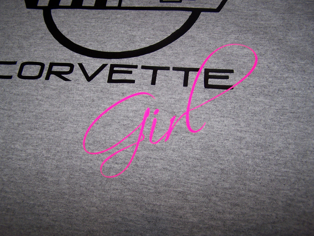 CORVETTE GIRL C4  LOGO T-SHIRT 84-90