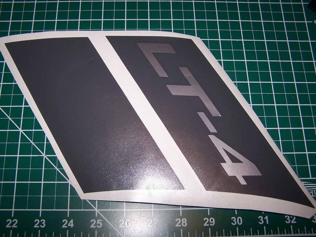 CORVETTE C4 GRAND SPORT STRIPES CUSTOM TEXT DECALS SET OF 2