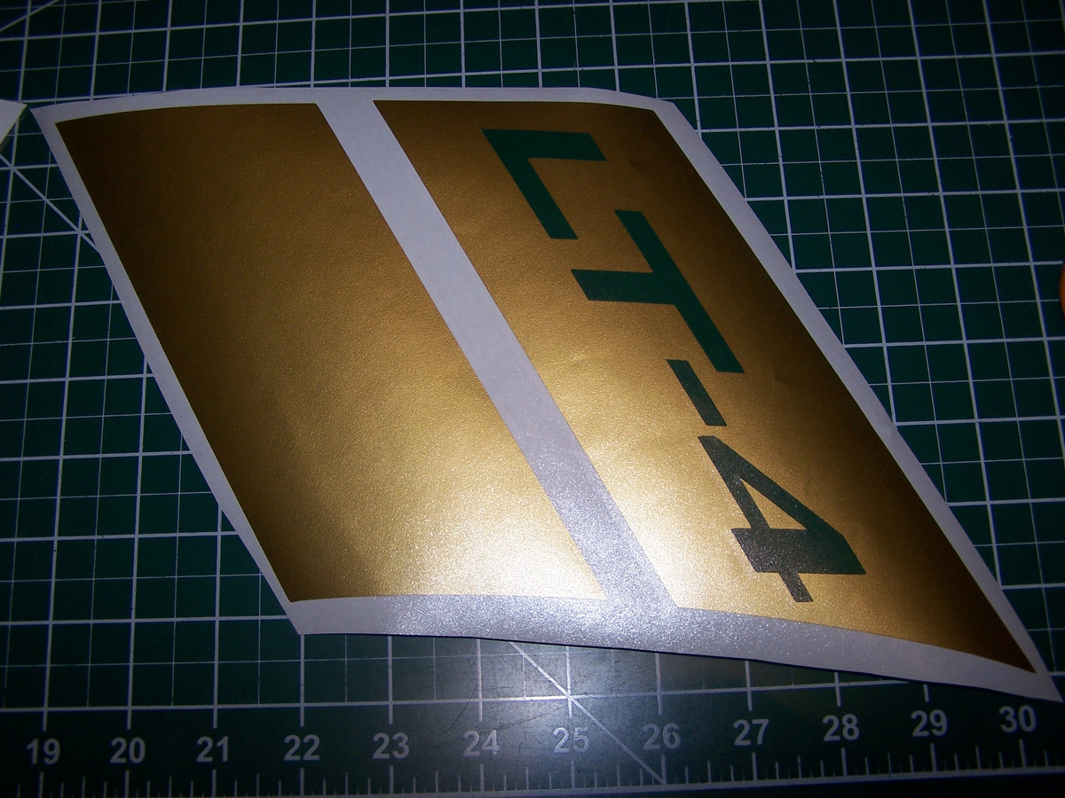 CORVETTE C4 GRAND SPORT STRIPES CUSTOM TEXT DECALS SET OF 2