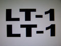 LT-1 DECAL HOOD FENDER VALVE COVER VINYL STICKER