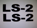 LS-2 DECAL HOOD FENDER VALVE COVER VINYL STICKER