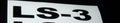 LS-3 DECAL HOOD FENDER VALVE COVER VINYL STICKER