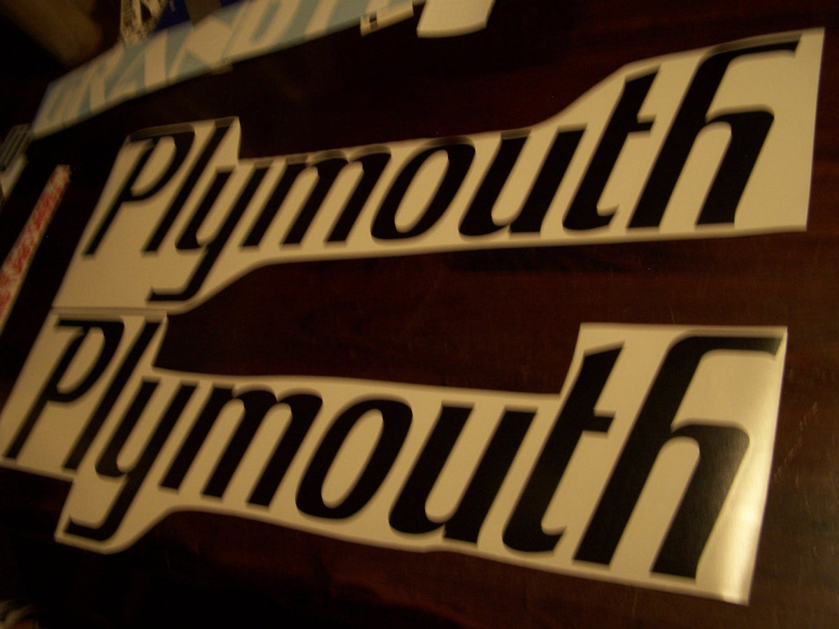 PLYMOUTH QUARTER PANEL DECALS SUPERBIRD SET