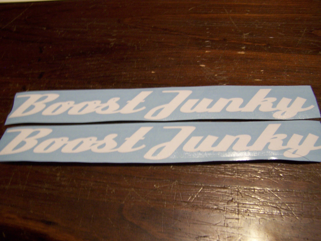 BOOST JUNKIE VINYL STICKER DECAL SET OF 2