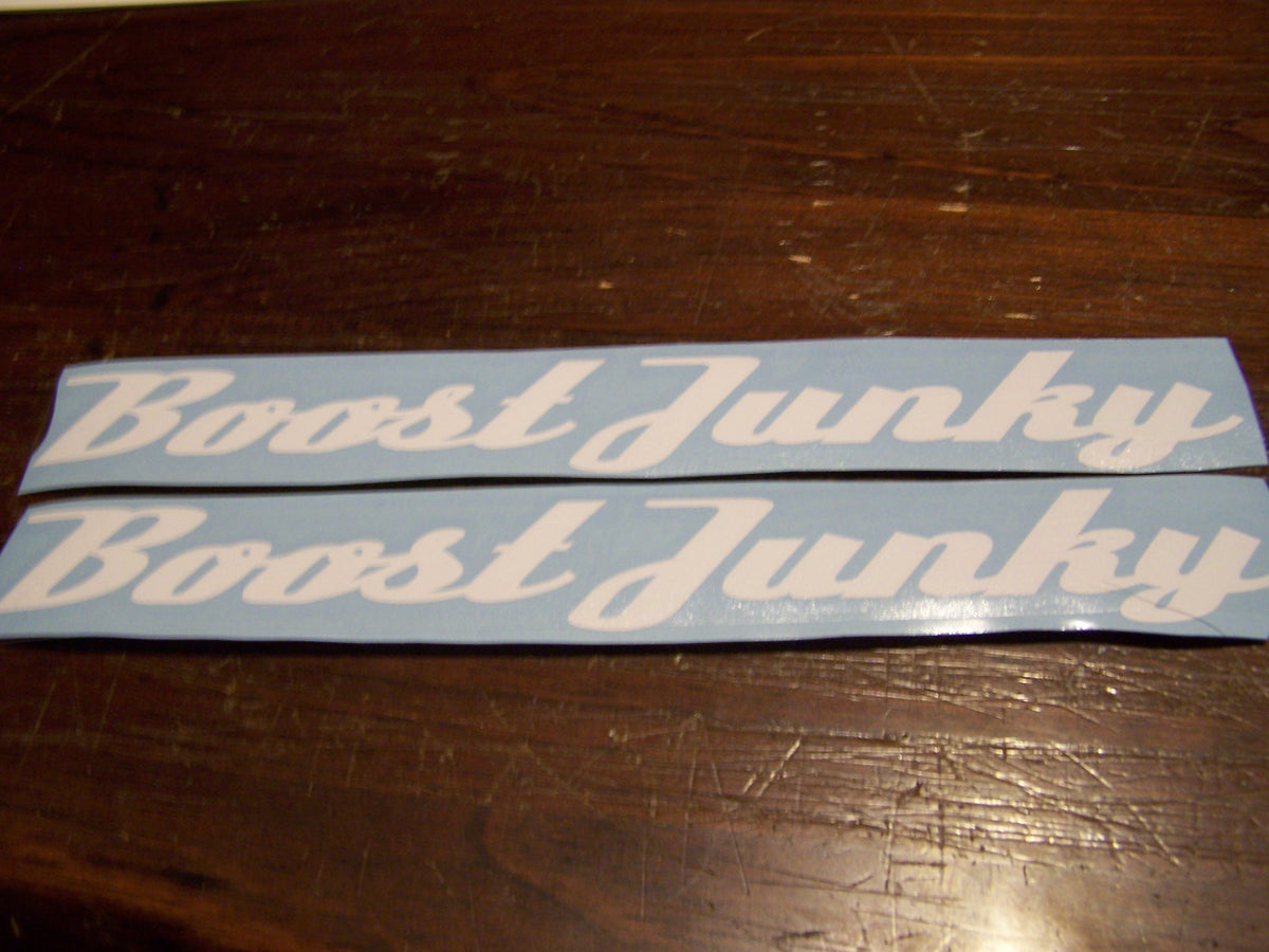 BOOST JUNKIE VINYL STICKER DECAL SET OF 2