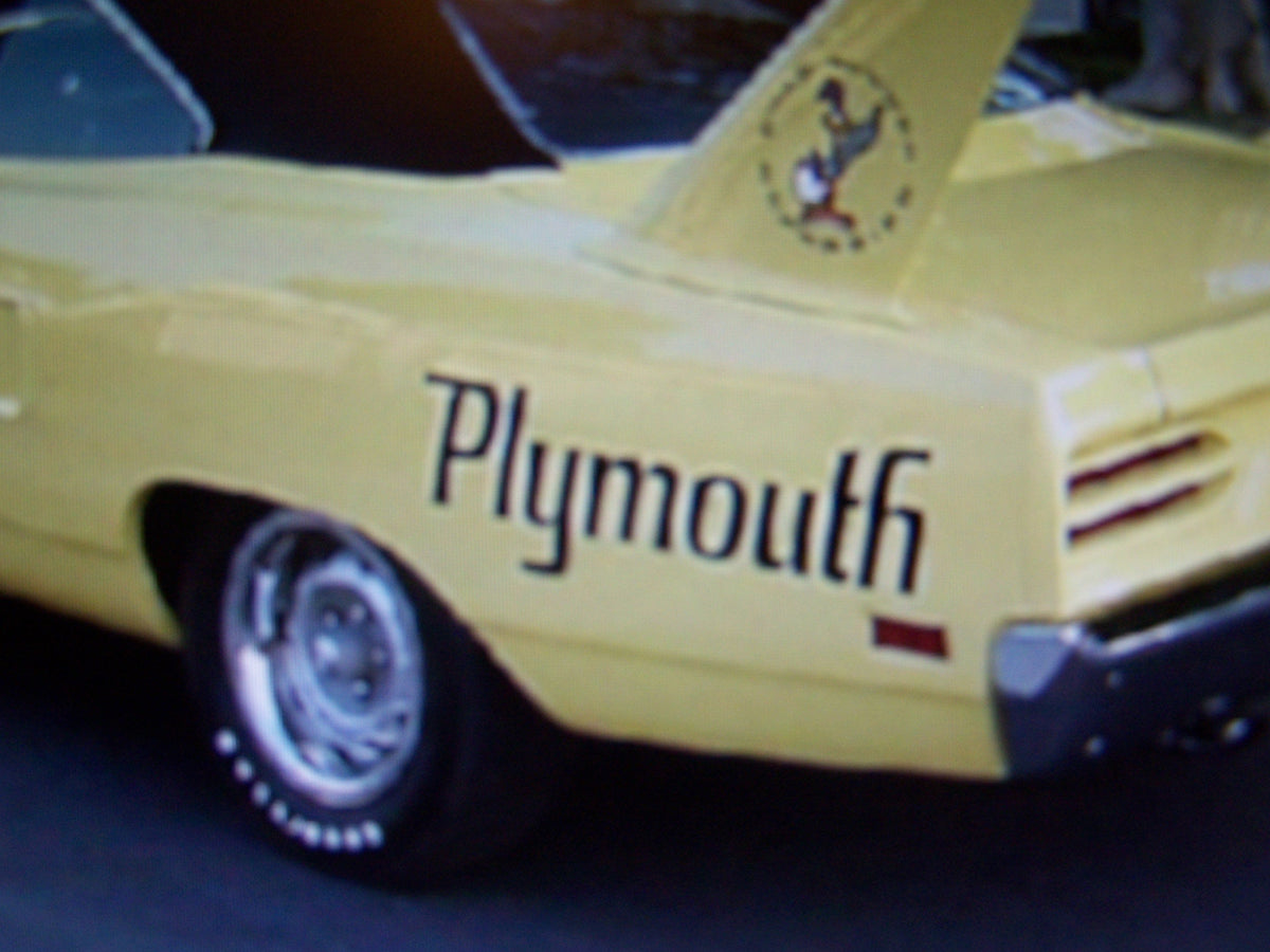 PLYMOUTH QUARTER PANEL DECALS SUPERBIRD SET