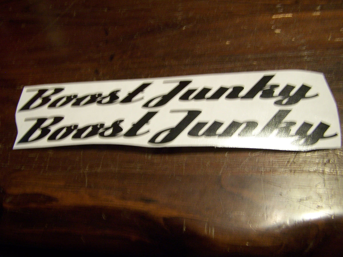 BOOST JUNKIE VINYL STICKER DECAL SET OF 2