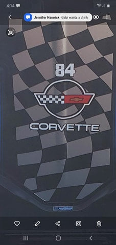 CORVETTE C4 UNDER HOOD DECAL