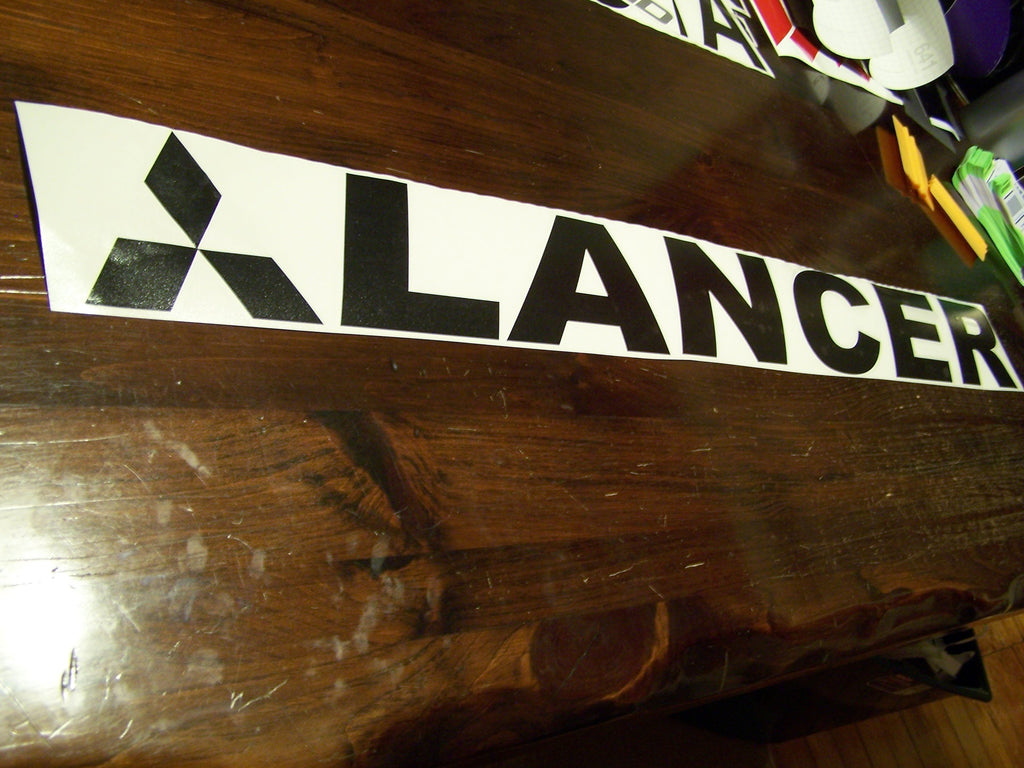 LANCER WINDSHIELD DECAL BANNER VINYL STICKER